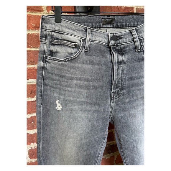 NWOT Anthropologie MOTHER Scraper Relaxed Cuff Ankle in Unstitched In The Dark - Picture 5 of 13